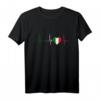 Italien Herz T-Shirt – Zeige deinen italienischen Stolz mit Herzschlag-Design für Fans, Familie & Reisen nach Italien