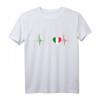Italien Herz T-Shirt – Zeige deinen italienischen Stolz mit Herzschlag-Design für Fans, Familie & Reisen nach Italien