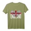 Retro England Three Lions Art Fußball T-Shirt mit Flagge – Ideal für Fans, Partys & Supporter-Events