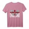 Retro England Three Lions Art Fußball T-Shirt mit Flagge – Ideal für Fans, Partys & Supporter-Events