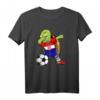 Dabbing Schildkröte Kroatien Fußball T-Shirt mit Flagge – Lustiges kroatisches Fan-Shirt für Fußballfans, Geburtstags- & Weihnachtsgeschenk