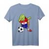 Dabbing Schildkröte Kroatien Fußball T-Shirt mit Flagge – Lustiges kroatisches Fan-Shirt für Fußballfans, Geburtstags- & Weihnachtsgeschenk