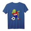 Dabbing Schildkröte Kroatien Fußball T-Shirt mit Flagge – Lustiges kroatisches Fan-Shirt für Fußballfans, Geburtstags- & Weihnachtsgeschenk