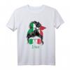 Italienisches Mädchen T-Shirt mit Flagge - Stolzes Italien Heritage Damen Shirt