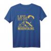 Gleitschirm fliegen über den Bergen - Sportliches T-Shirt für Paragleiter & Abenteuerfans, perfekte Geschenkidee für Männer, Väter & Brüder