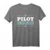 Pilot Ausbildung Flugzeug Flieger T-Shirt – Perfektes Geschenk für Flugschüler und angehende Piloten zum Abschluss der Flugprüfung