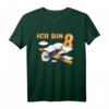 Kinder Ich Bin 8 Jahre Flugzeug Pilot T-Shirt - Perfektes Geburtstagsgeschenk für Jungen zum 8. Geburtstag