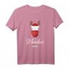 Rotweinglas mit Rentier Geweih Hut Weinliebhaber Weihnachten T-Shirt – Lustiges Weintrinker Outfit für festliche Anlässe & Geschenke