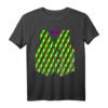 Mardi Gras Harlekin Diamant Print Weste mit Fliege T-Shirt – Buntes Partyoutfit für Fasching, Karneval & Feierlichkeiten