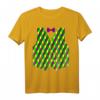 Mardi Gras Harlekin Diamant Print Weste mit Fliege T-Shirt – Buntes Partyoutfit für Fasching, Karneval & Feierlichkeiten