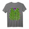 Mardi Gras Harlekin Diamant Print Weste mit Fliege T-Shirt – Buntes Partyoutfit für Fasching, Karneval & Feierlichkeiten