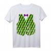 Mardi Gras Harlekin Diamant Print Weste mit Fliege T-Shirt – Buntes Partyoutfit für Fasching, Karneval & Feierlichkeiten