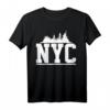 New York City Stadt NYC Amerika Fliegen Reisen T-Shirt - Klassisch geschnitten, doppelt genähter Saum