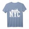 New York City Stadt NYC Amerika Fliegen Reisen T-Shirt - Klassisch geschnitten, doppelt genähter Saum