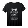 Kinder Ringträger Hochzeit Geschenk - Ring Security T-Shirt mit Fliege für den Ringträger, lustiges Hochzeitsgeschenk