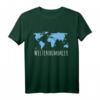 Weltenbummler Weltkarte T-Shirt – Perfektes Geschenk für Reisende und Abenteurer, Ideal für Weltreise-Enthusiasten