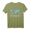 Weltenbummler Weltkarte T-Shirt – Perfektes Geschenk für Reisende und Abenteurer, Ideal für Weltreise-Enthusiasten