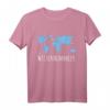 Weltenbummler Weltkarte T-Shirt – Perfektes Geschenk für Reisende und Abenteurer, Ideal für Weltreise-Enthusiasten