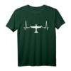 Mein Herz schlägt zum Fliegen - Flugzeugpilot T-Shirt für Aviatik Fans, Piloten & Stewardessen