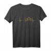 Fliegendes Spaghetti Monster Herzschlag EKG Puls T-Shirt – Humorvolles Pastafari Geschenk für Nudelglaubende & Atheisten
