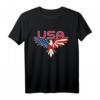 USA Eagle Fliegender Adler T-Shirt mit amerikanischer Flagge – Patriotisches Geschenk für Männer, Frauen & Kinder zum Feiertag