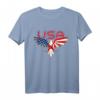 USA Eagle Fliegender Adler T-Shirt mit amerikanischer Flagge – Patriotisches Geschenk für Männer, Frauen & Kinder zum Feiertag