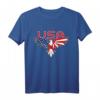 USA Eagle Fliegender Adler T-Shirt mit amerikanischer Flagge – Patriotisches Geschenk für Männer, Frauen & Kinder zum Feiertag