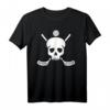 Floorball Unihockey T-Shirt mit Totenkopf und gekreuzten Schlägern – Stylisches Fan-Shirt für Sportbegeisterte und Streetwear-Liebhaber