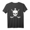 Floorball Unihockey T-Shirt mit Totenkopf und gekreuzten Schlägern – Stylisches Fan-Shirt für Sportbegeisterte und Streetwear-Liebhaber