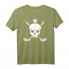 Floorball Unihockey T-Shirt mit Totenkopf und gekreuzten Schlägern – Stylisches Fan-Shirt für Sportbegeisterte und Streetwear-Liebhaber