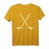 Floorball T-Shirt mit gekreuzten Schlägern – Klassisch geschnitten, doppelt genäht, perfekt für Unihockey Fans und Spieler