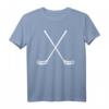 Floorball T-Shirt mit gekreuzten Schlägern – Klassisch geschnitten, doppelt genäht, perfekt für Unihockey Fans und Spieler