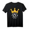 Floorball Unihockey T-Shirt mit Krone auf Ball – Klassisch geschnitten, langlebig, perfekt für Teams & Fans