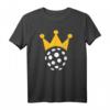 Floorball Unihockey T-Shirt mit Krone auf Ball – Klassisch geschnitten, langlebig, perfekt für Teams & Fans