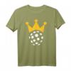 Floorball Unihockey T-Shirt mit Krone auf Ball – Klassisch geschnitten, langlebig, perfekt für Teams & Fans