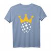 Floorball Unihockey T-Shirt mit Krone auf Ball – Klassisch geschnitten, langlebig, perfekt für Teams & Fans
