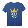 Floorball Unihockey T-Shirt mit Krone auf Ball – Klassisch geschnitten, langlebig, perfekt für Teams & Fans