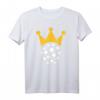 Floorball Unihockey T-Shirt mit Krone auf Ball – Klassisch geschnitten, langlebig, perfekt für Teams & Fans