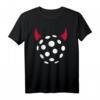 40 Geburtstag Teufel T-Shirt mit Ball und roten Hörnern – Perfektes Geschenk für Unihockeyspieler, Teams und Fans