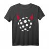 40 Geburtstag Teufel T-Shirt mit Ball und roten Hörnern – Perfektes Geschenk für Unihockeyspieler, Teams und Fans