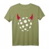 40 Geburtstag Teufel T-Shirt mit Ball und roten Hörnern – Perfektes Geschenk für Unihockeyspieler, Teams und Fans