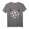 40 Geburtstag Teufel T-Shirt mit Ball und roten Hörnern – Perfektes Geschenk für Unihockeyspieler, Teams und Fans