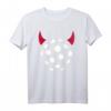 40 Geburtstag Teufel T-Shirt mit Ball und roten Hörnern – Perfektes Geschenk für Unihockeyspieler, Teams und Fans