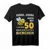 Hurra auch mit Fünfzig noch ein flottes Bienchen - Lustiges Geburtstags-T-Shirt für Frauen zum 50. Geburtstag und Jubiläum