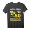 Hurra auch mit Fünfzig noch ein flottes Bienchen - Lustiges Geburtstags-T-Shirt für Frauen zum 50. Geburtstag und Jubiläum