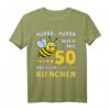 Hurra auch mit Fünfzig noch ein flottes Bienchen - Lustiges Geburtstags-T-Shirt für Frauen zum 50. Geburtstag und Jubiläum