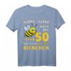 Hurra auch mit Fünfzig noch ein flottes Bienchen - Lustiges Geburtstags-T-Shirt für Frauen zum 50. Geburtstag und Jubiläum
