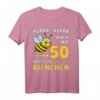 Hurra auch mit Fünfzig noch ein flottes Bienchen - Lustiges Geburtstags-T-Shirt für Frauen zum 50. Geburtstag und Jubiläum