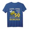 Hurra auch mit Fünfzig noch ein flottes Bienchen - Lustiges Geburtstags-T-Shirt für Frauen zum 50. Geburtstag und Jubiläum
