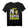 70. Geburtstag T-Shirt für Frauen – Lustiges Geschenk 'Auch mit 70 noch ein flottes Bienchen' für den Ehrentag & Feieroutfit